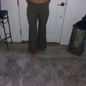 Army green float beach pants